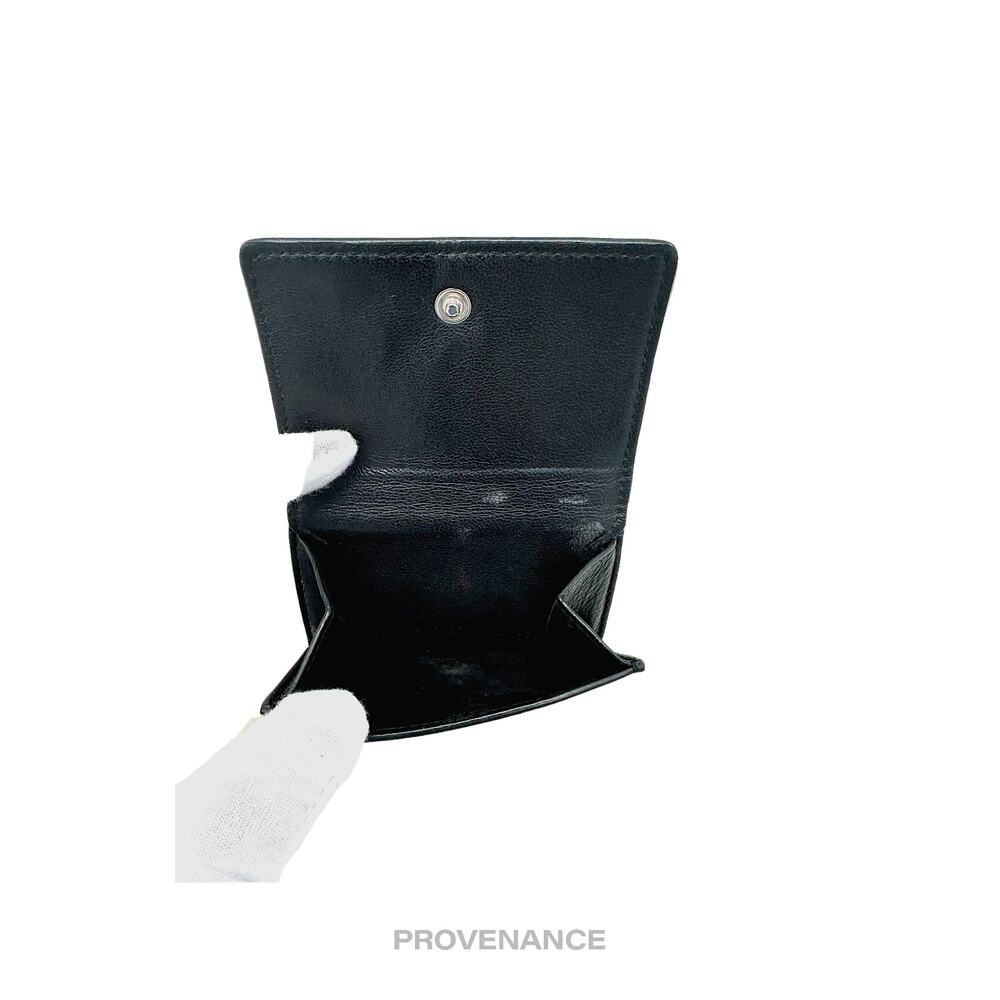 🔴 Balenciaga Logo Trifold Wallet - Black White - Picture 8 of 12